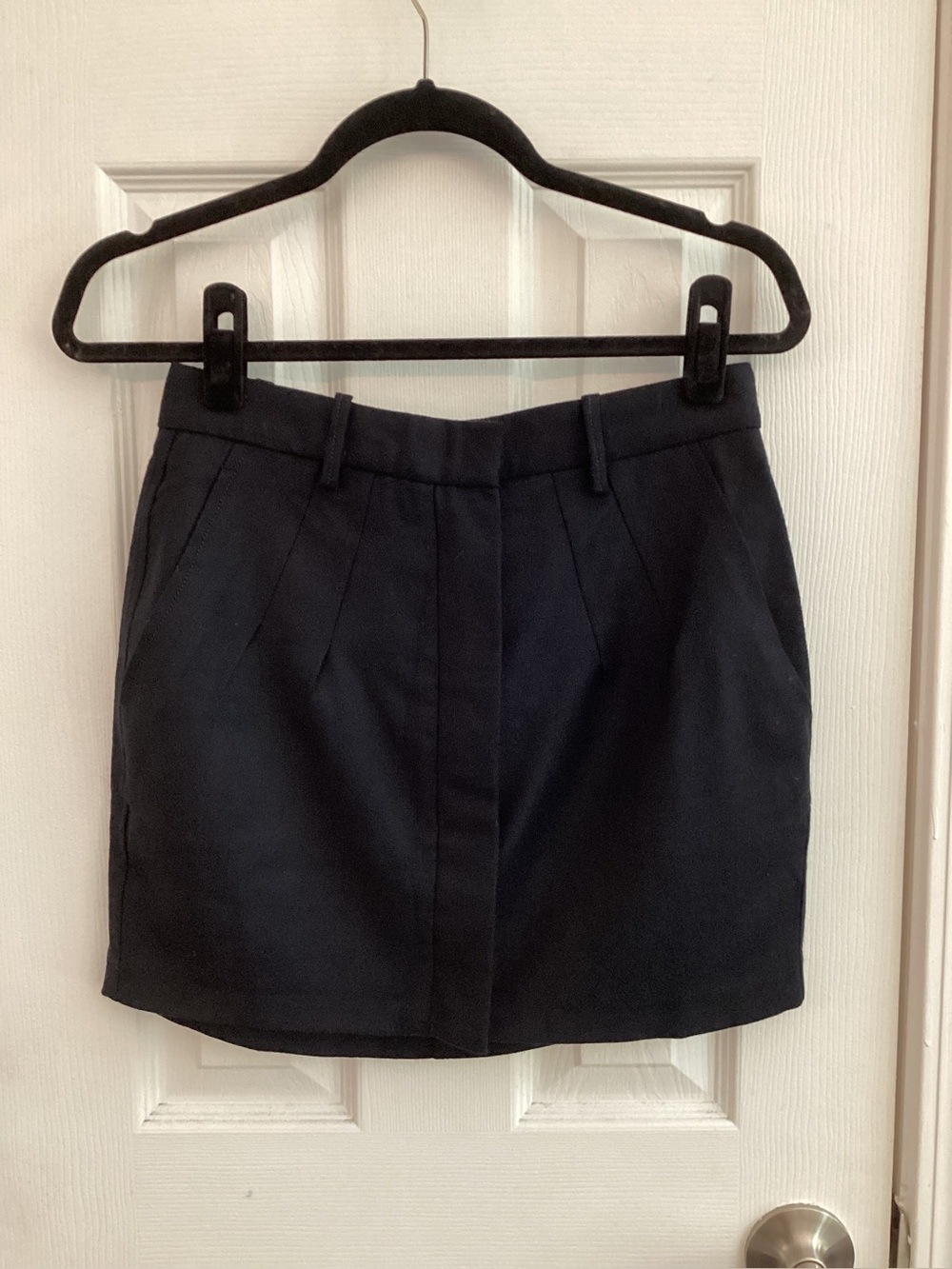ISABEL MARANT Black Virgin Wool Mini Skirt